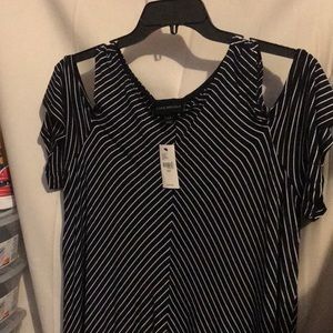 Black/white maxi dress